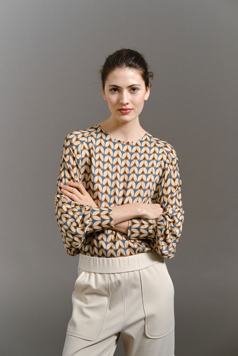 Blouse géométrique