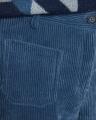 Pantalon bleu large